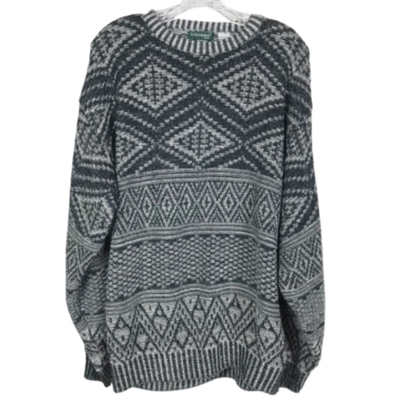 Stefano Man Other - Stefano Man Gray Aztec Print Sweater